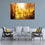 Yellow Forest Abstract Canvas Wall Art Living Room