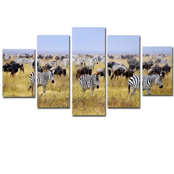 Zebras Wall Art Canvas